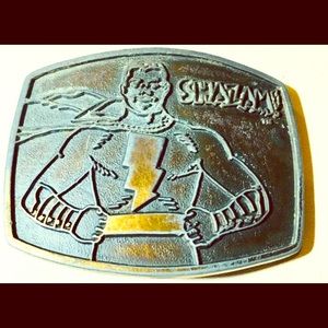 Shazam Belt N.Y.C. NY Buckle 1975